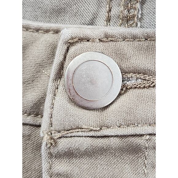 Catherines Sateen Stretch High Rise Straight Leg Jeans Size 24WP Tan Stretch - Picture 2 of 12